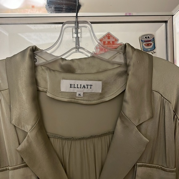 XL Anthropologie Dress (Elliott) moss green midi dress. - Picture 4 of 11